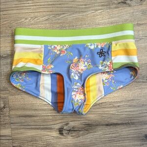 Matilda Jane Floral Kids Bottoms with Green and Blue Accents
